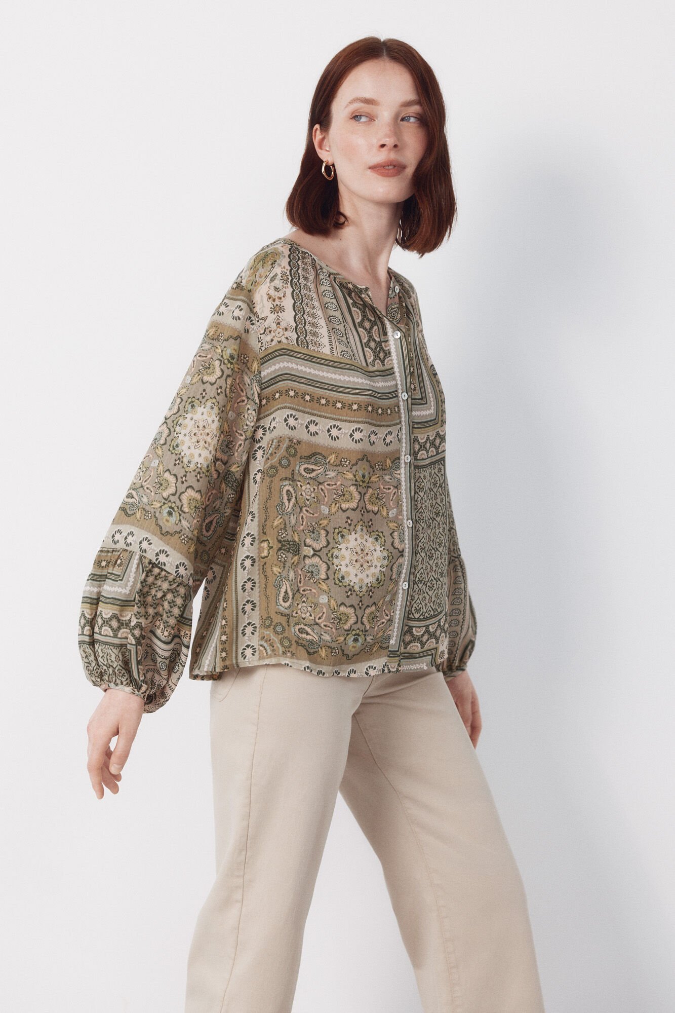 Cortefiel Printed blouse