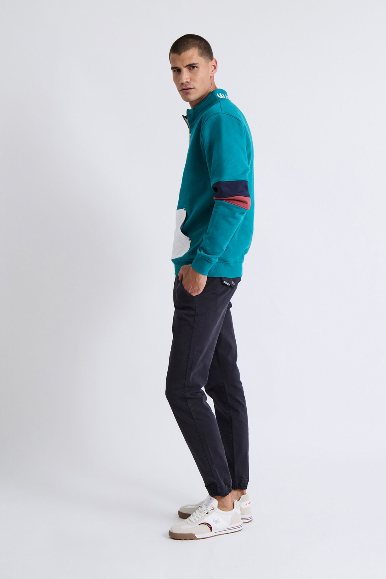 Williot Sweatshirt com manga multicolorida Verde