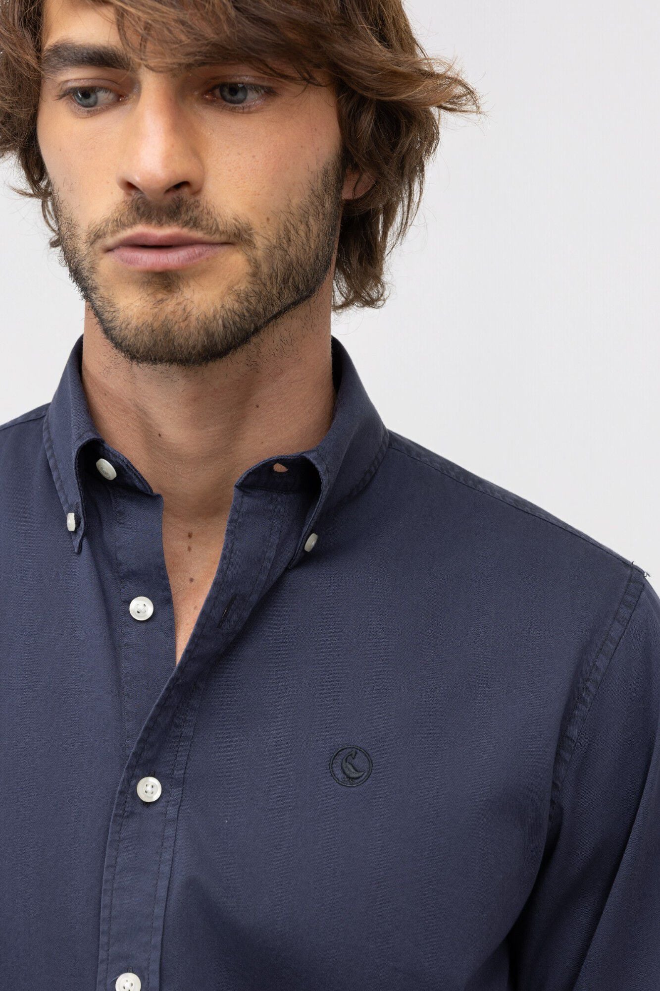 El Ganso Camisa Garment Dyed Button Down Azul
