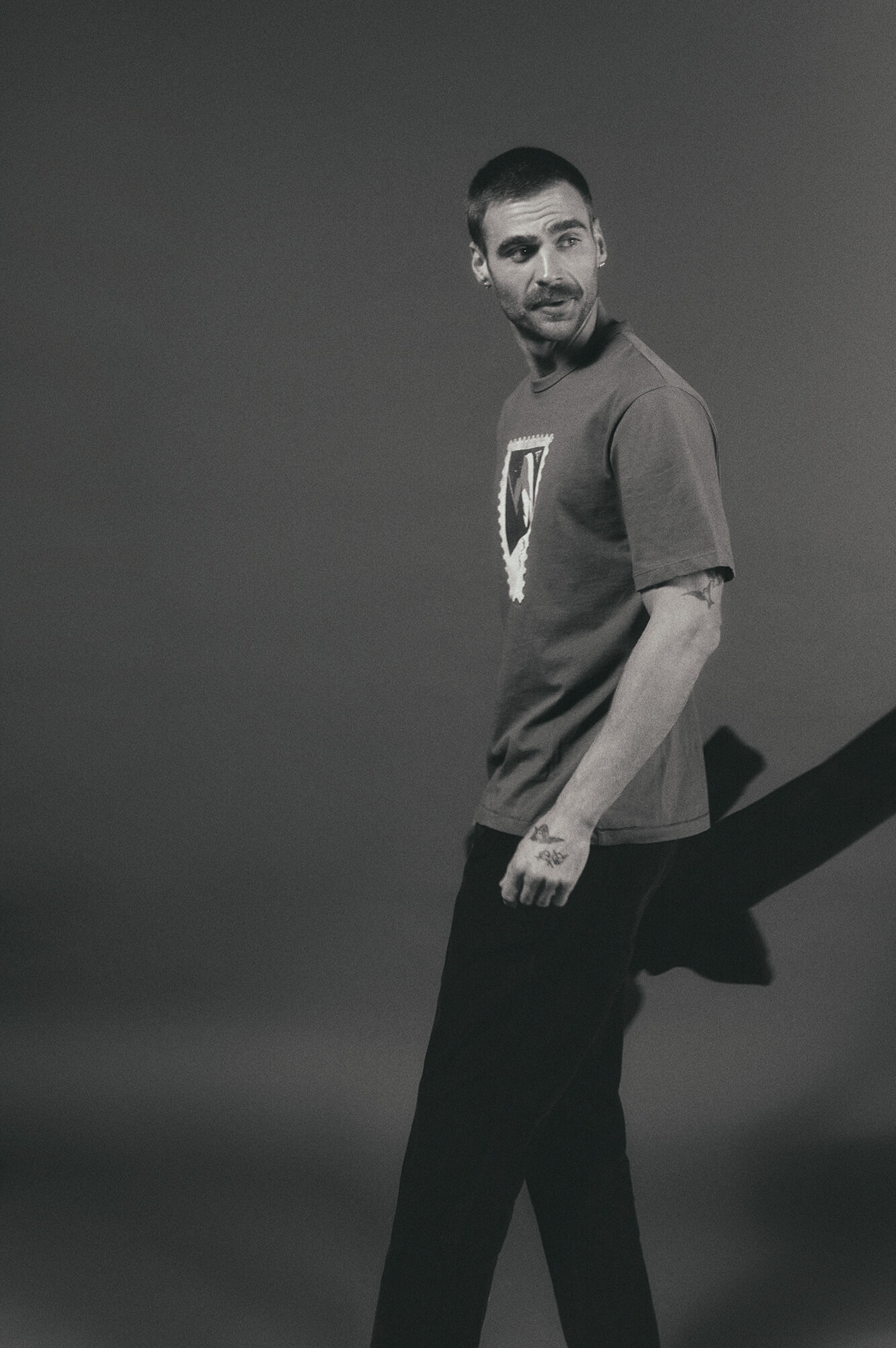 OOTO T-shirt gr&aacute;fica lavada Azul