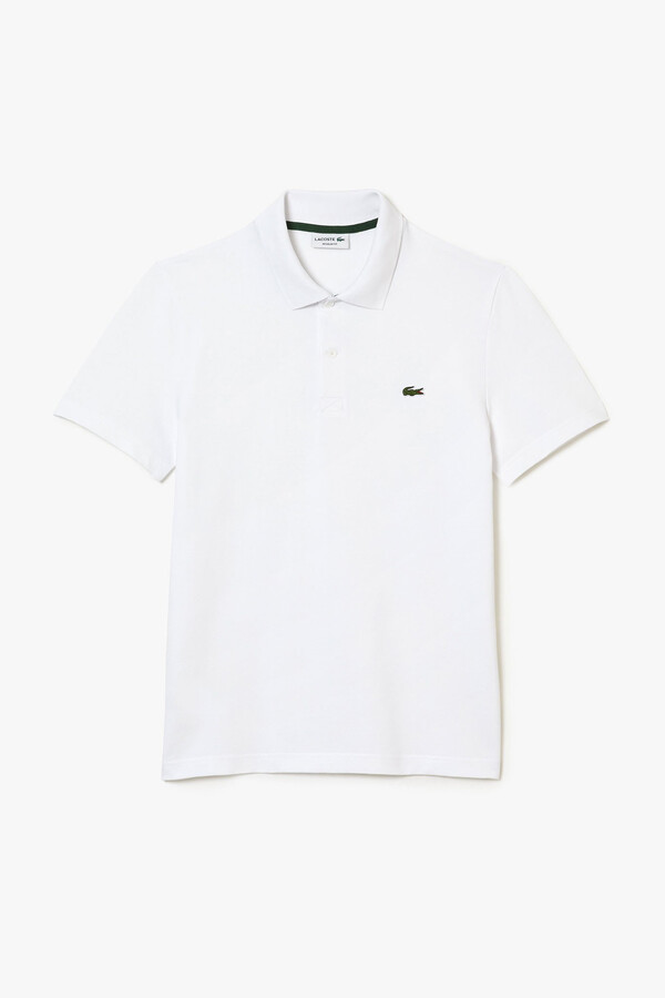 Cortefiel Regular Fit Polyester Cotton Polo Shirt White