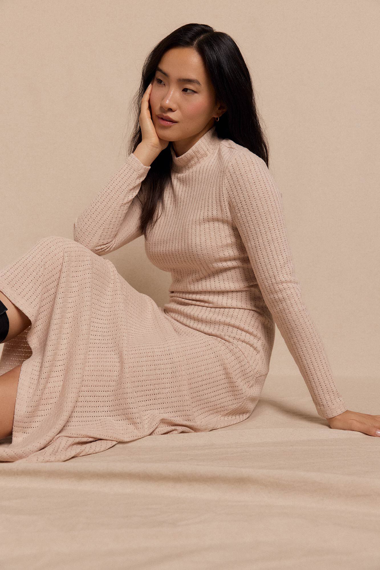 Slowlove Vestido estruturado evas&ecirc; Castanho