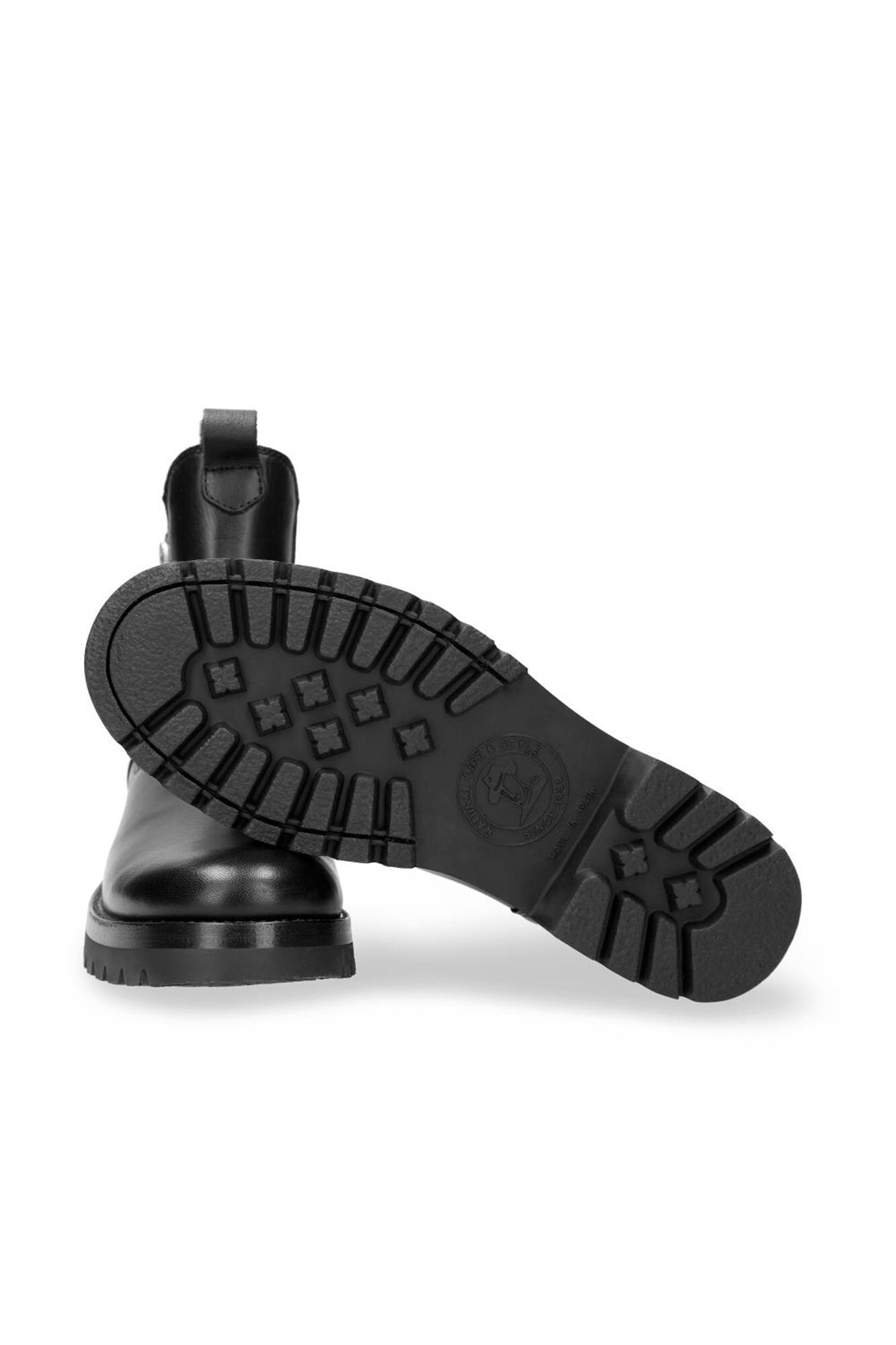 Panama Jack Botins de pele com forro de pele Preto