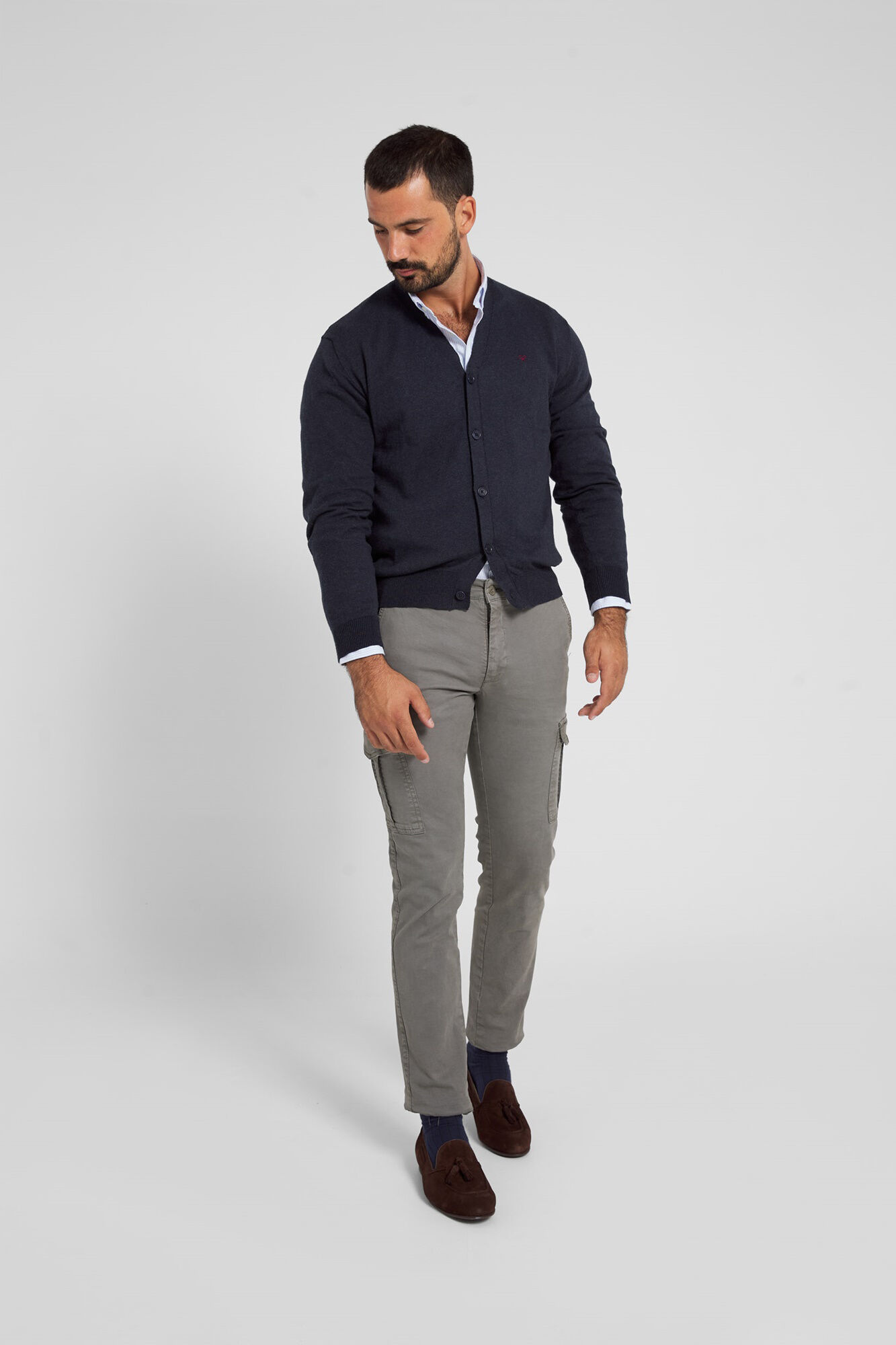 Silbon Cardigan classic azul marino Azul marino