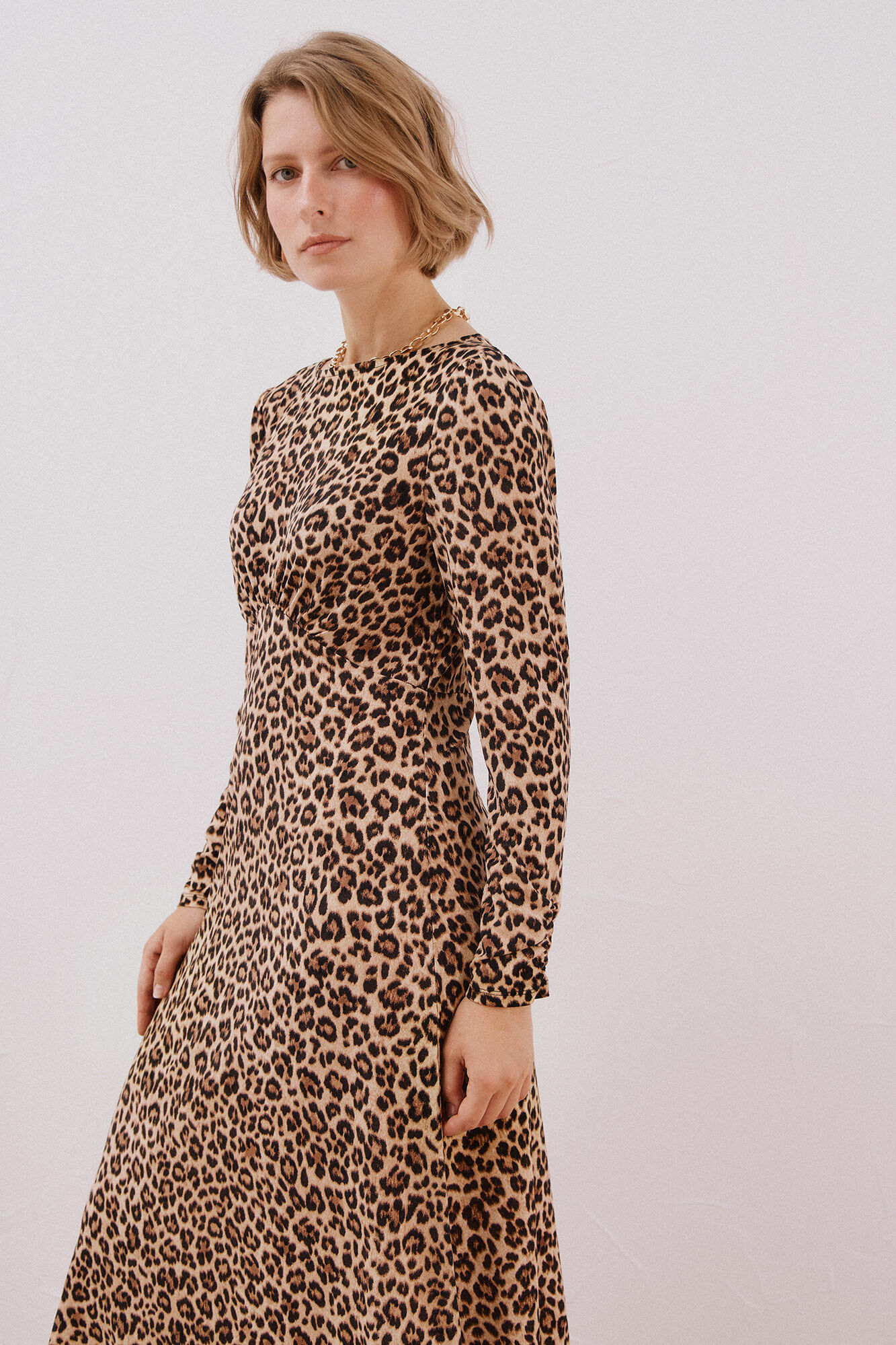 Cortefiel Gathered chest dress