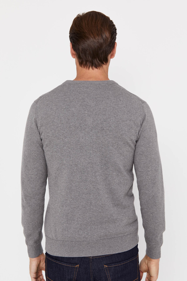 Cortefiel V-neck jumper Grey