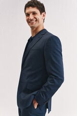 Cortefiel Coolmax bird's eye jacket Blue