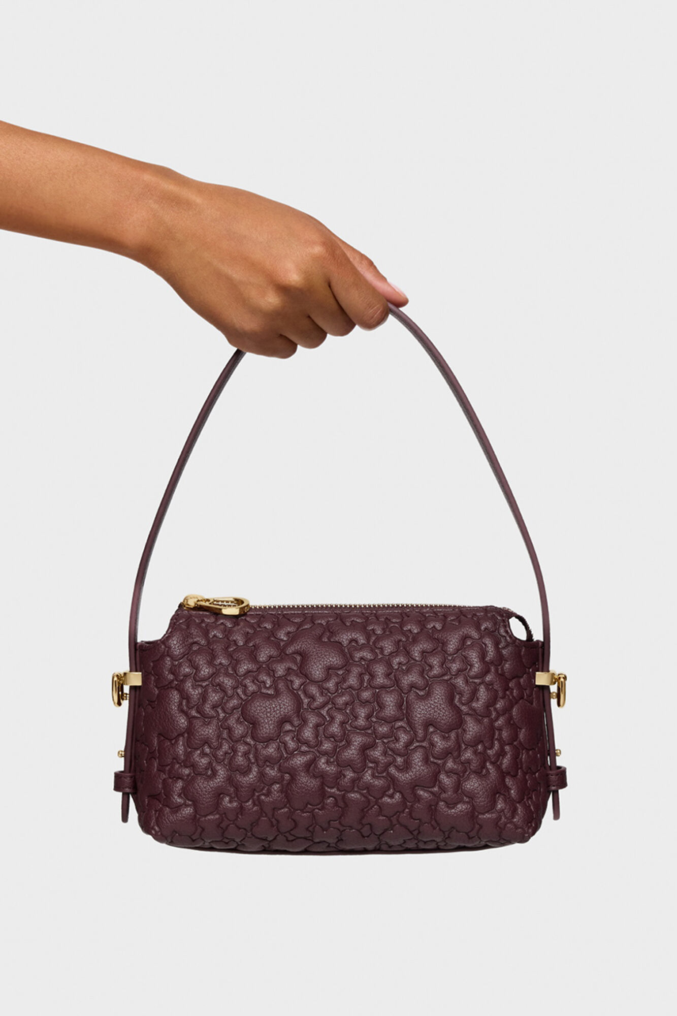 Tous TOUS Puffy Bear Mini Bag Maroon