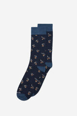 Cortefiel Motif socks Navy