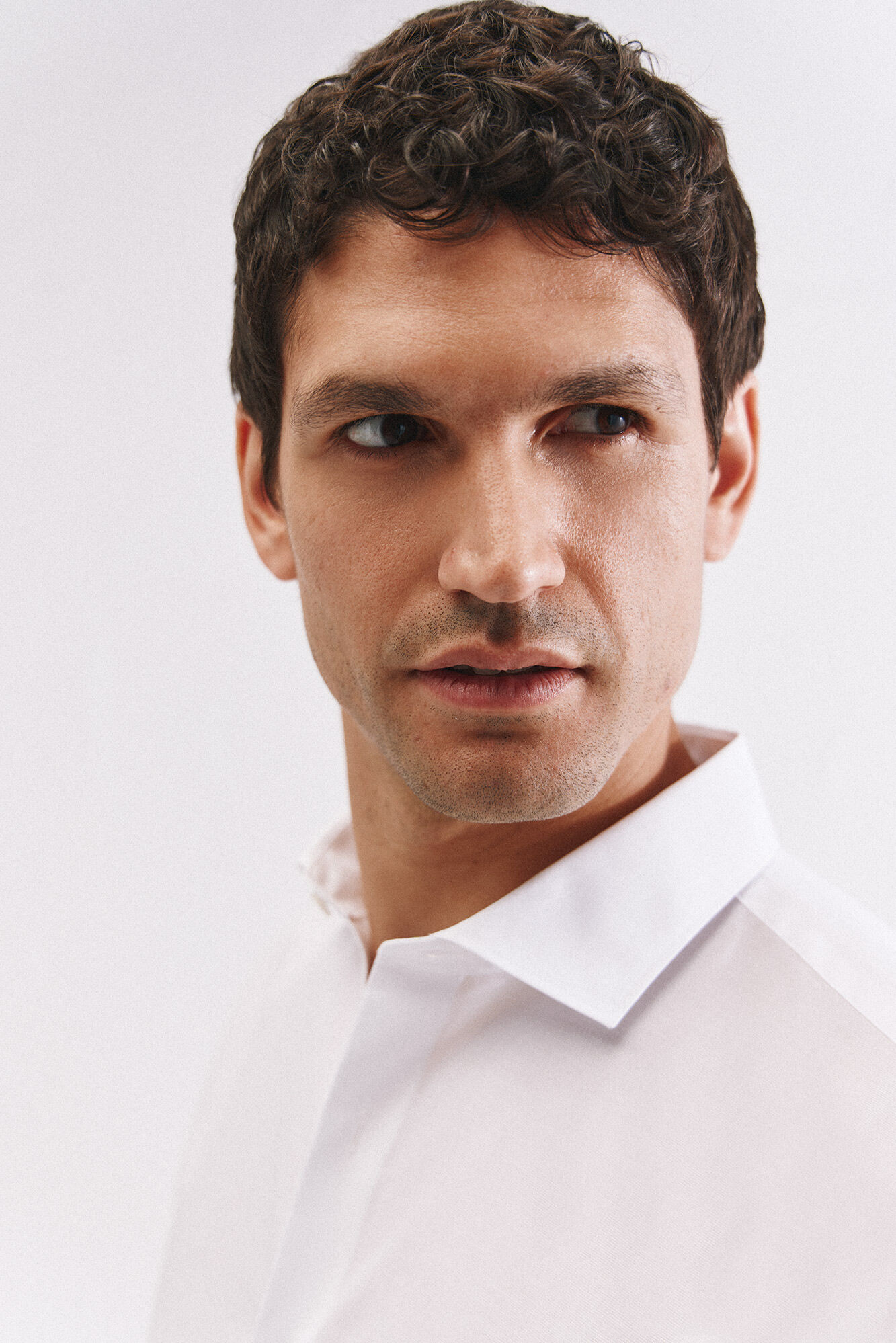 Cortefiel Slim fit easy-iron ottoman dress shirt