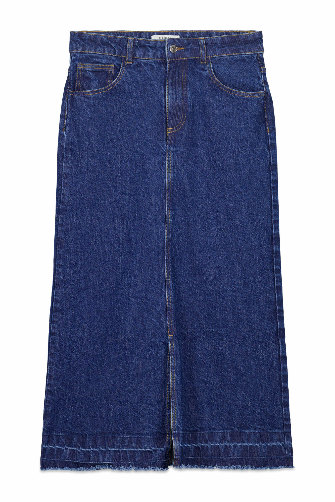 Slowlove Saia Comprida Denim Azul