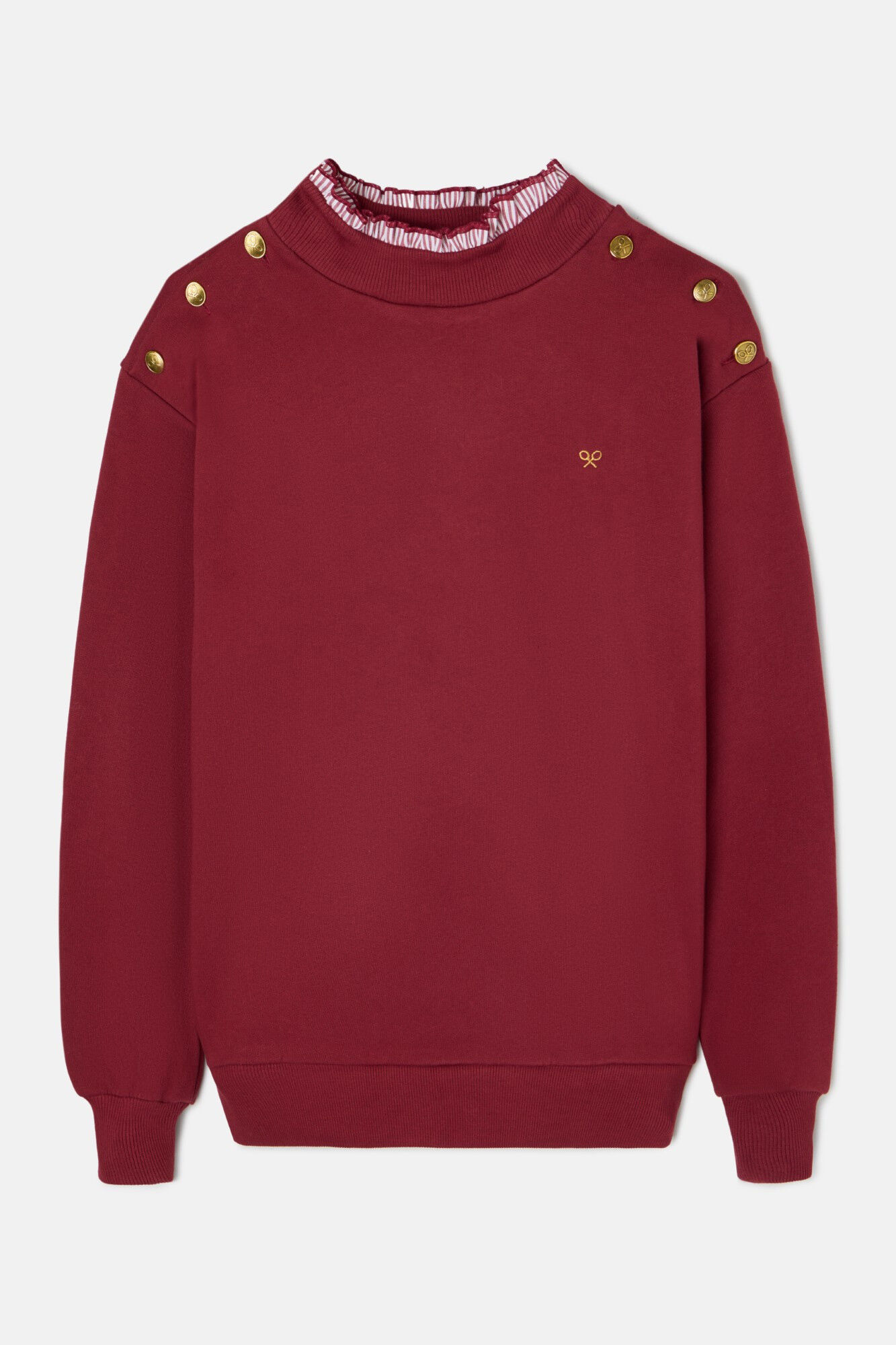 Silbon Sweatshirt feminino com gola franzida Granada