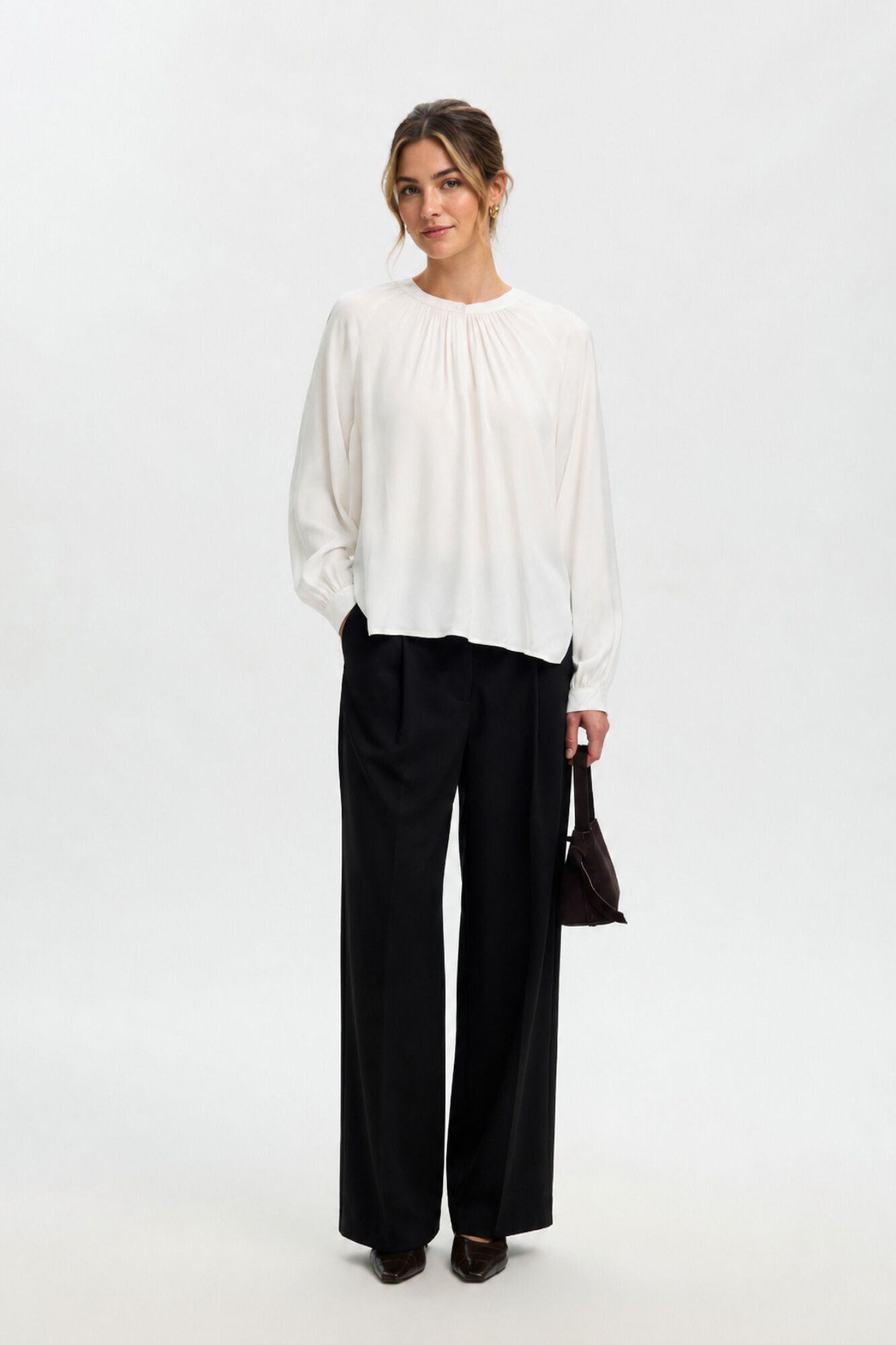 Selected Blusa de manga comprida