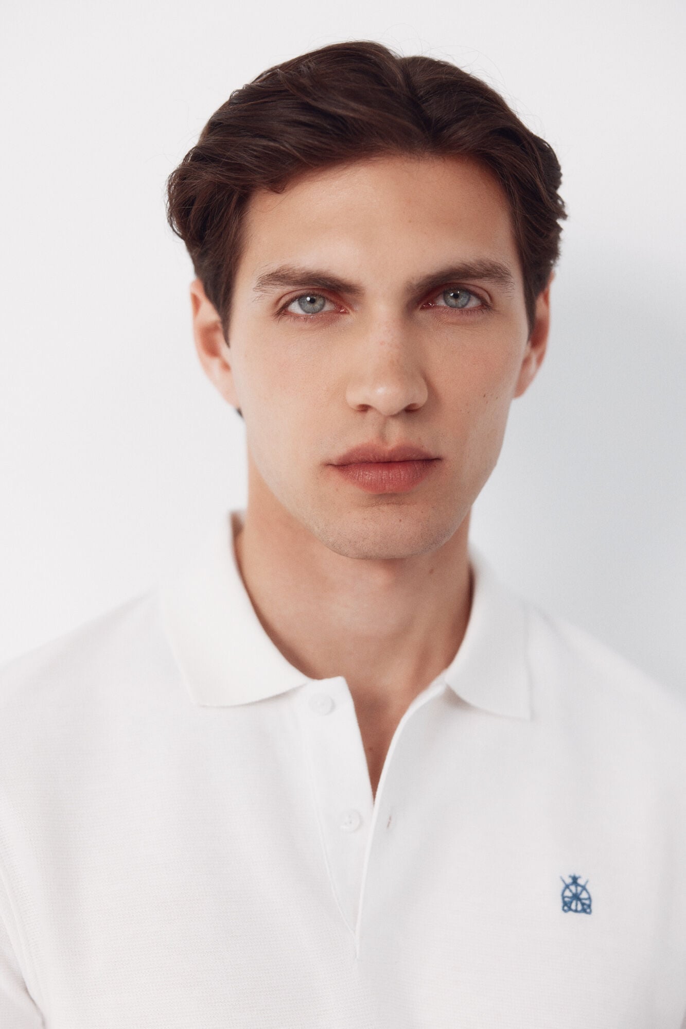 Cortefiel Polo shirt link structure White