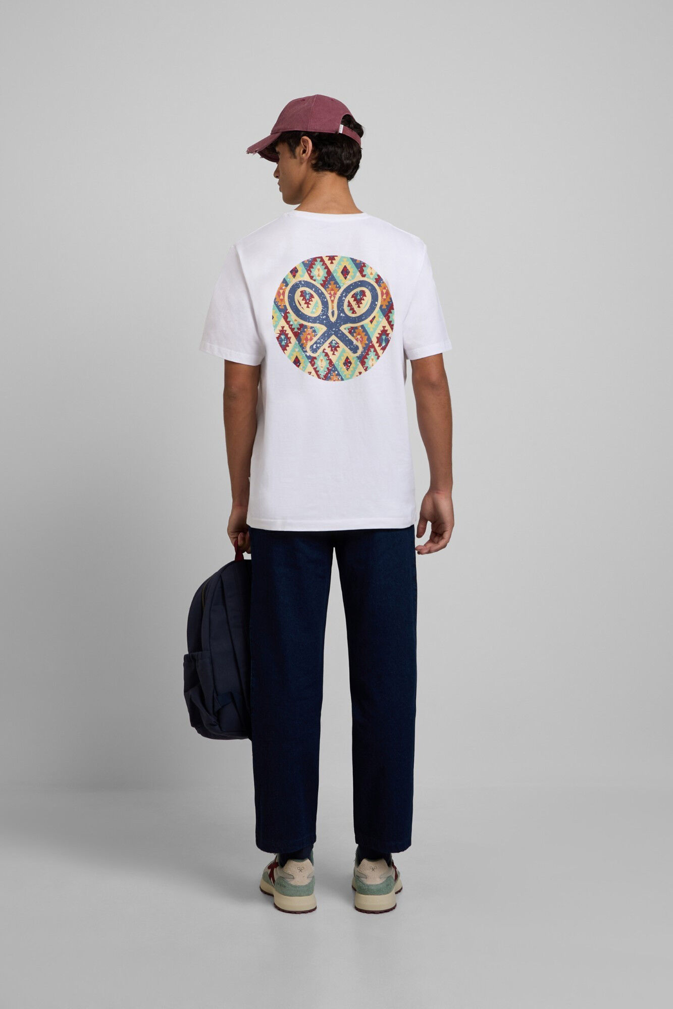 Silbon T-shirt c&iacute;rculo &eacute;tnico Branco