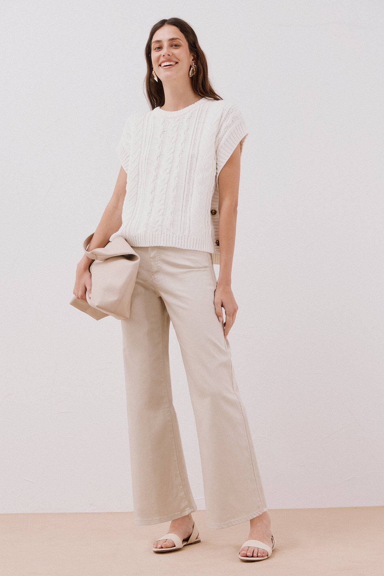 Cortefiel Vest with side buttons