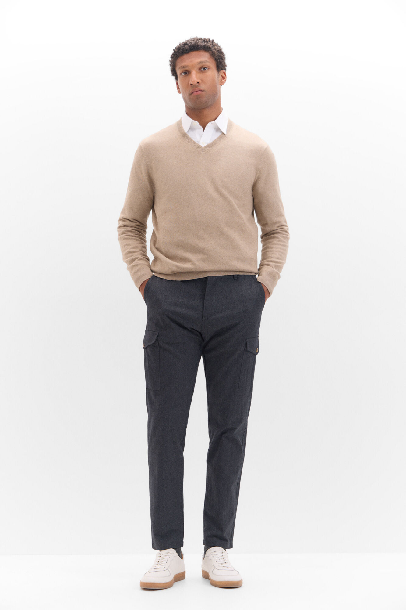 Cortefiel Cargo trousers Grey