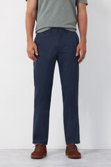 Cortefiel Slim-fit print chinos pants Blue