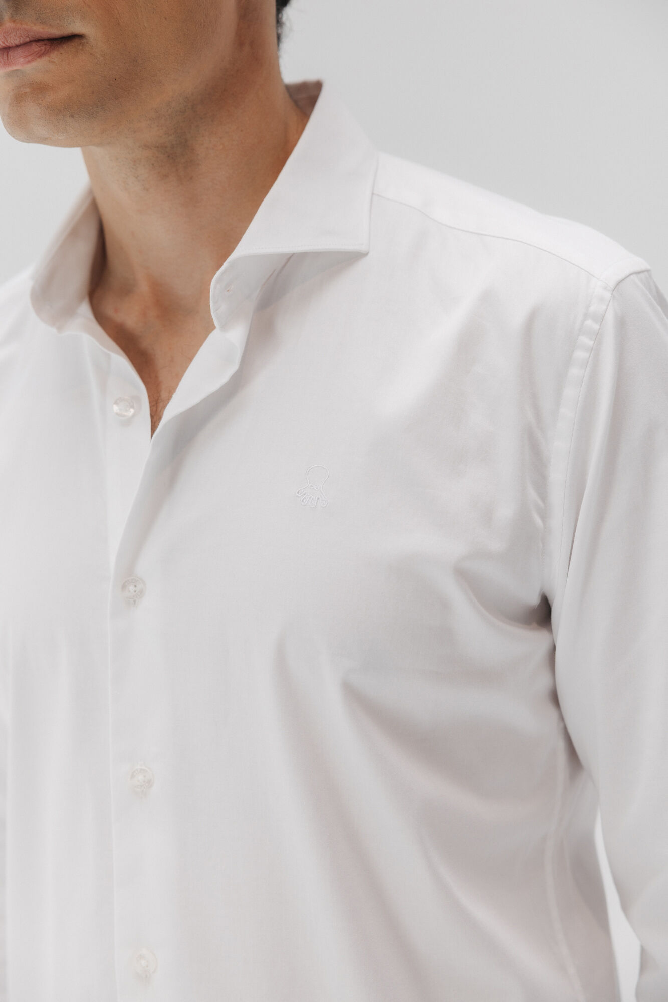 elPulpo Camisa social de popelina el&aacute;stica