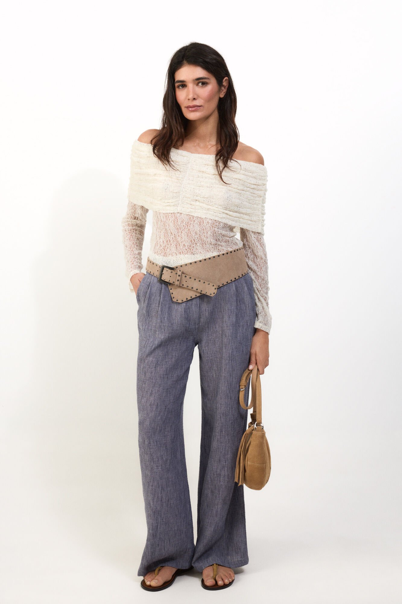 Slowlove Pantal&oacute;n flu&iacute;do &iacute;ndigo