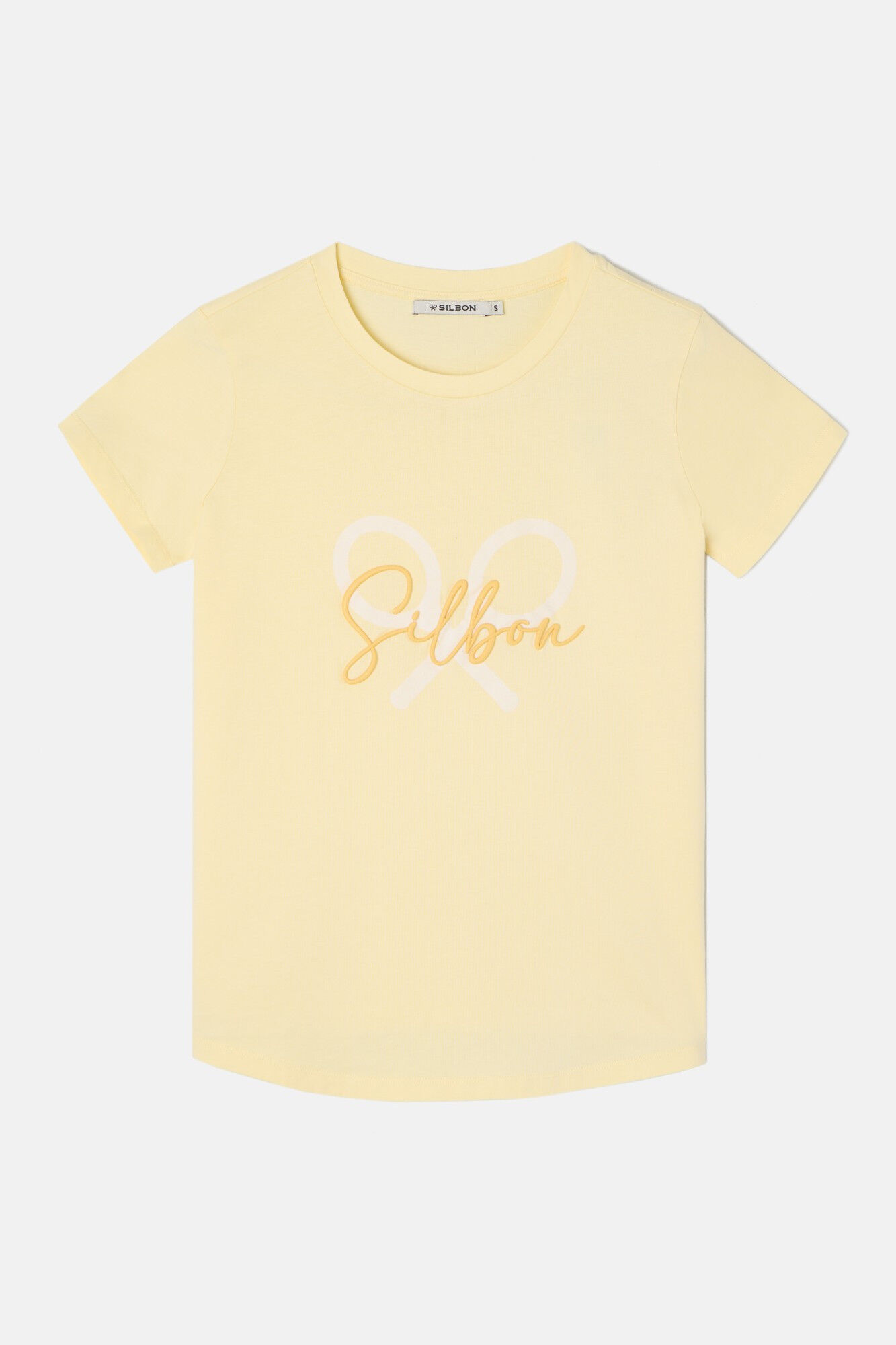 Silbon Camiseta raquete cl&aacute;ssica Amarelo
