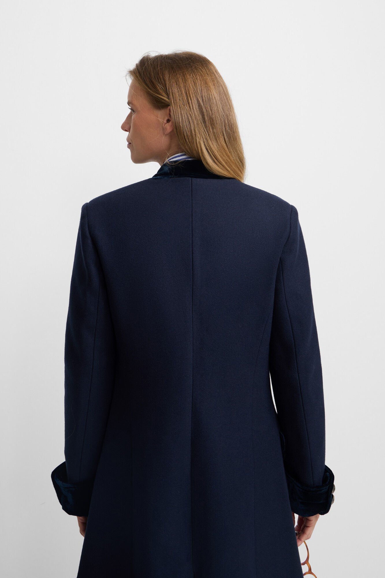 Silbon Sobretudo longo de marinheiro Azul