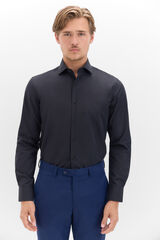 Cortefiel Camisa ottoman corte slim fácil de engomar Preto