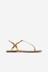 Cortefiel Flat strappy sandal Yellow