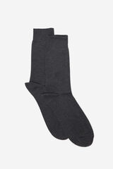 Cortefiel Plain dress socks Dark grey