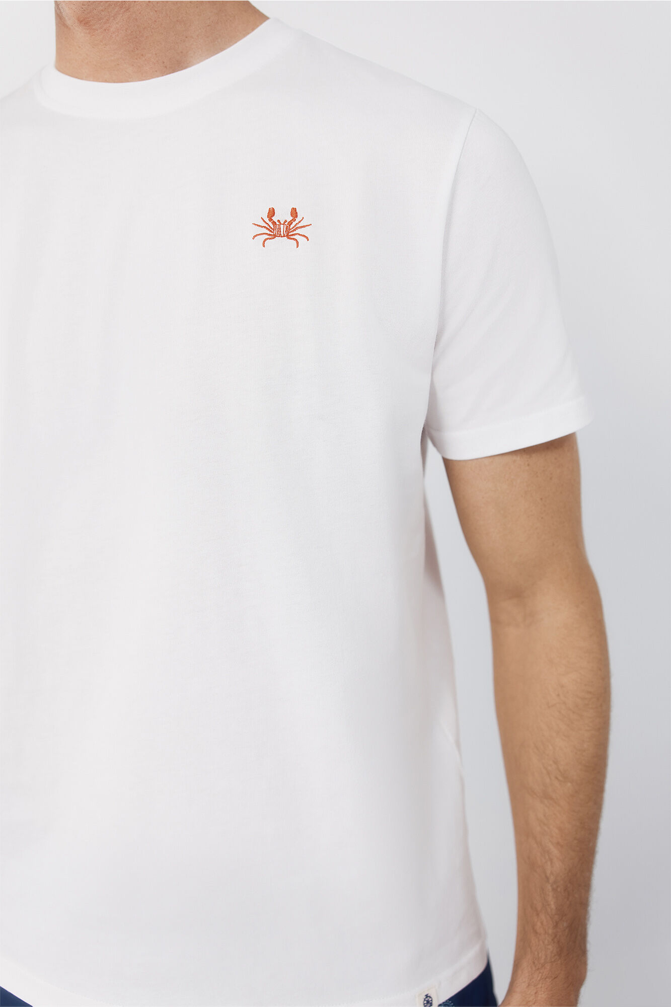 Cortefiel Embroidered T-shirt White