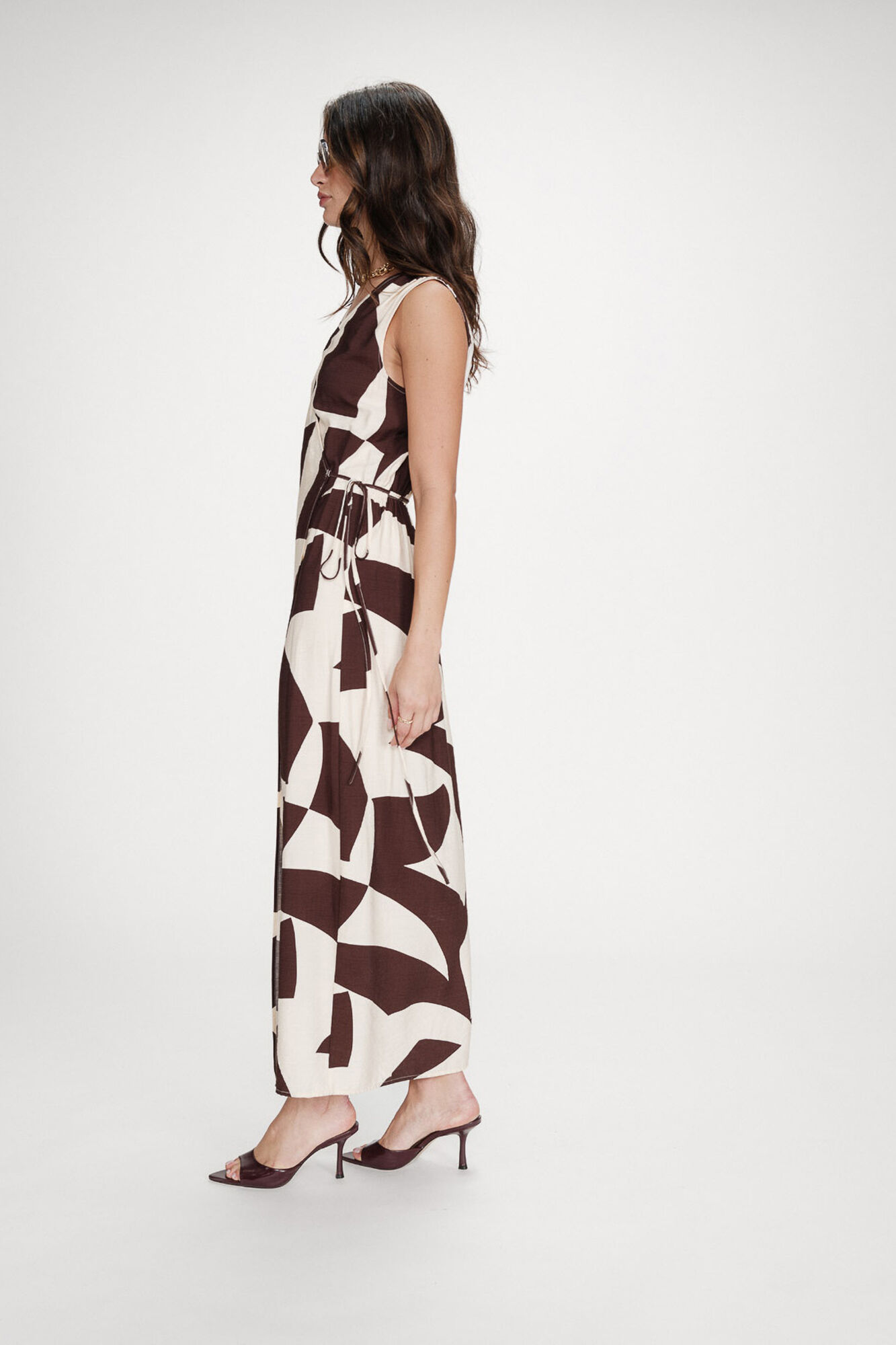 Grace & Mila Long dress Velline Printed brown