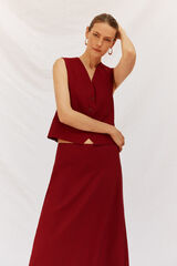 Cortefiel V V neckline Maroon