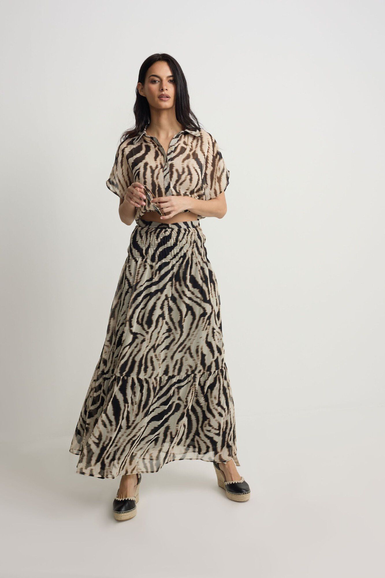 Silbon Falda larga estampado animal print