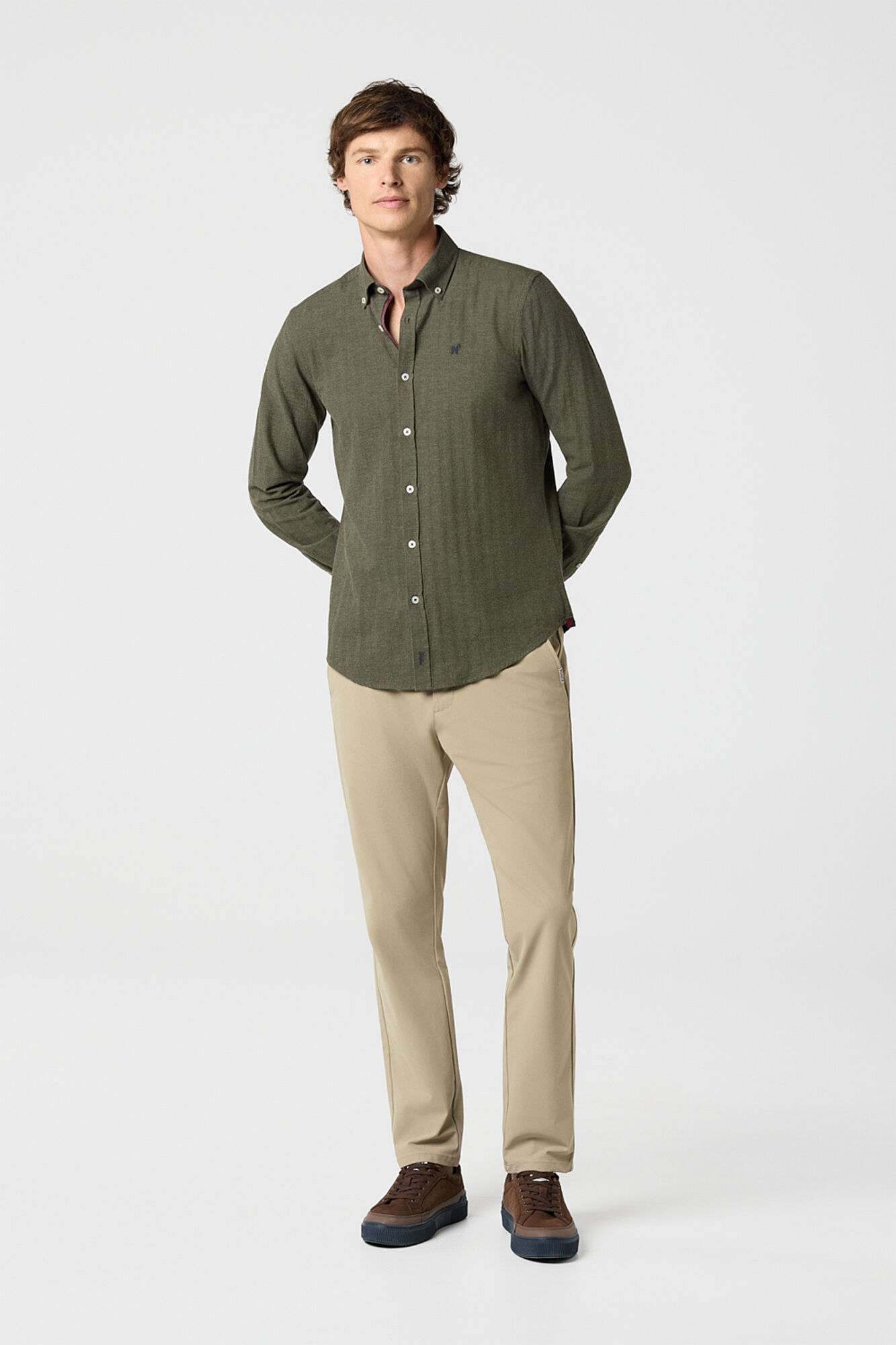 Williot Camisa em flanela de espiga