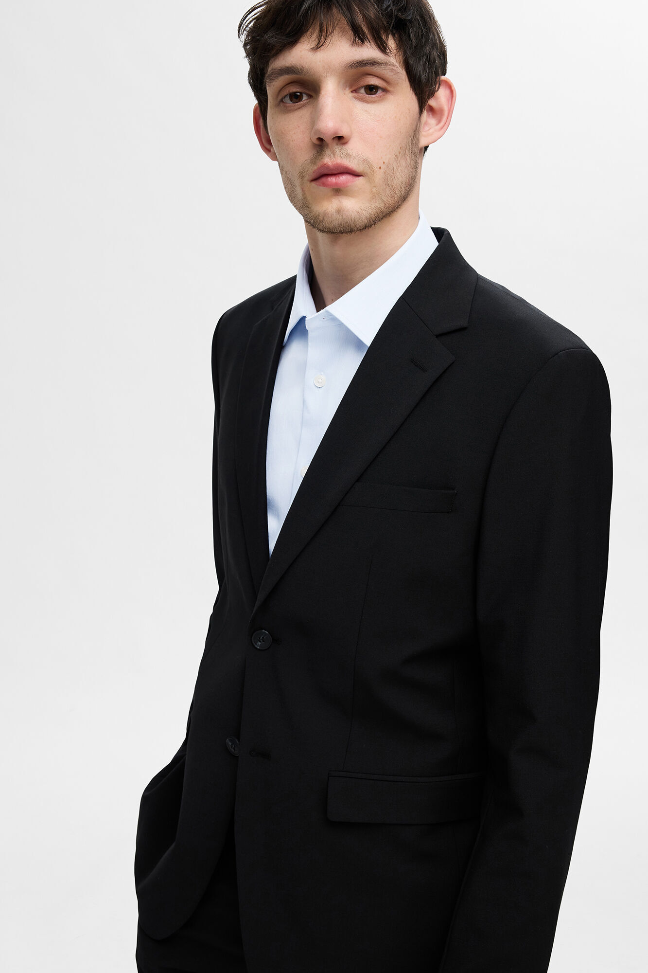 Selected Camisa Slim Fit de vestir Azul