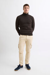 Williot Camisola de gola Castanho