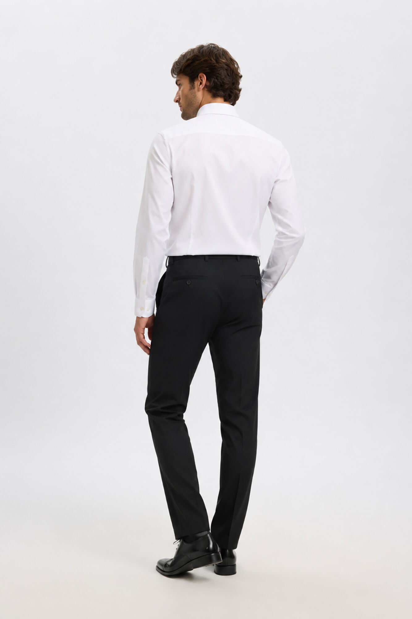 Selected Slim Fit suit trousers Black