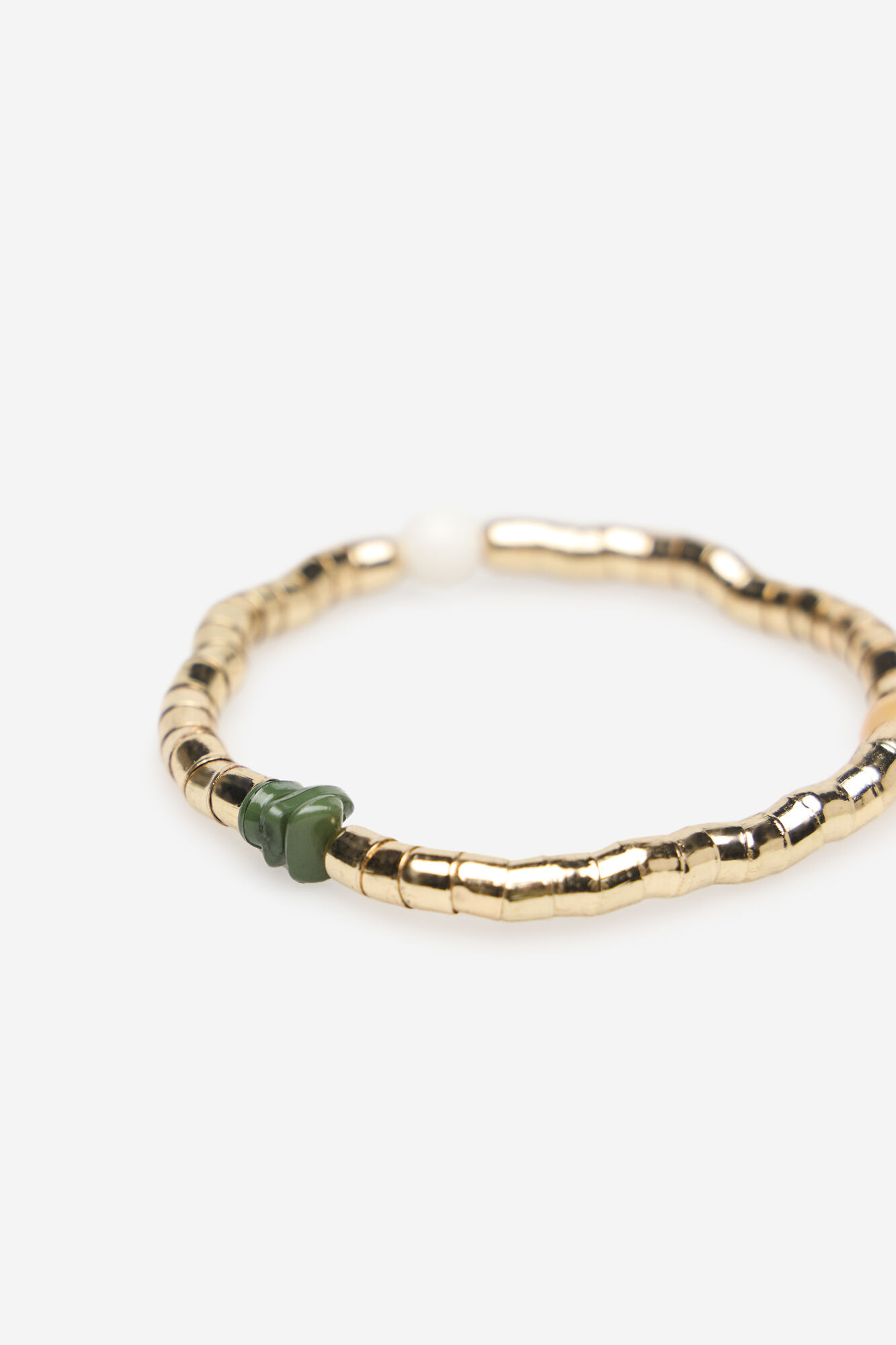 Cortefiel Triple stone bracelet set Yellow