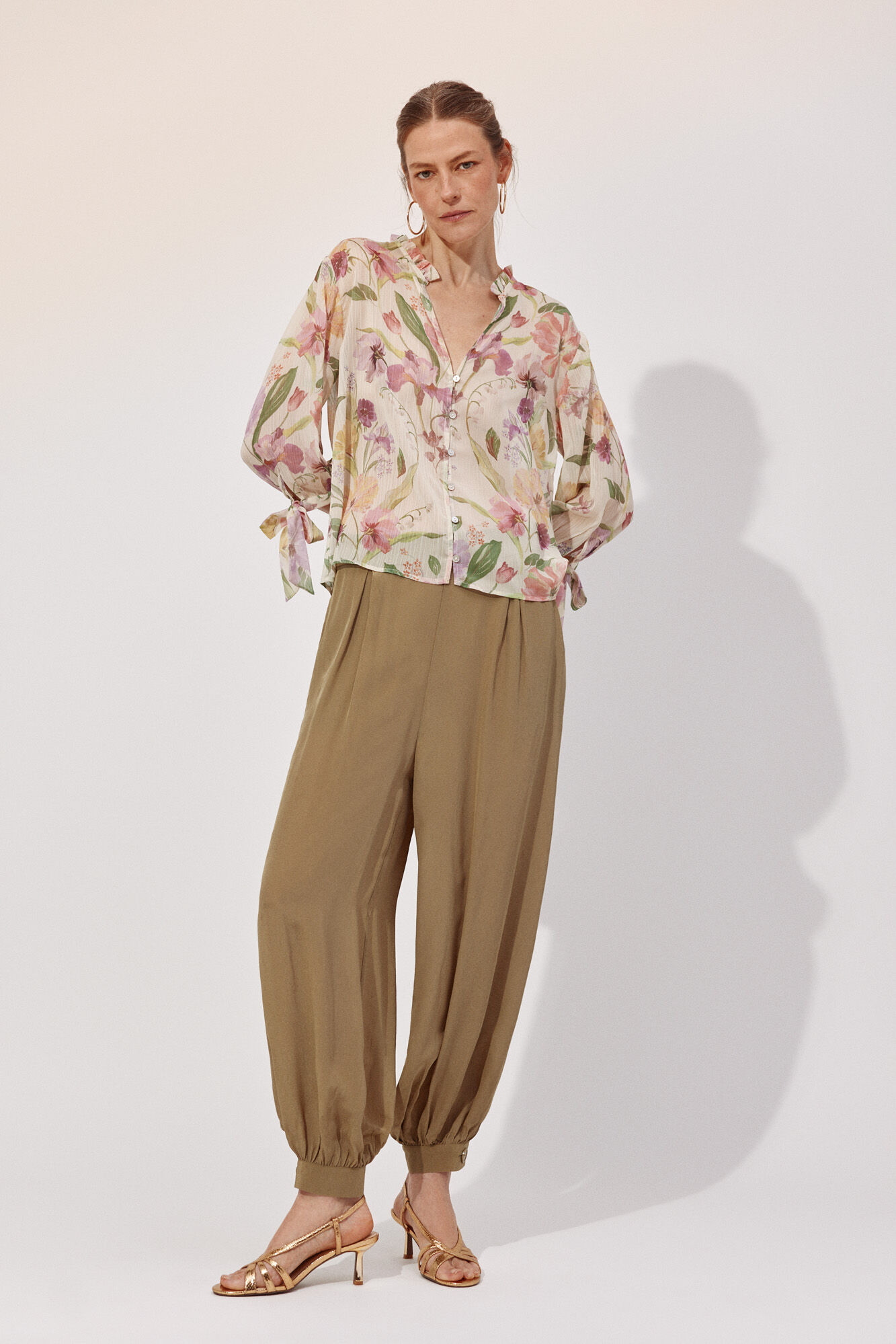 Cortefiel Cal&ccedil;as bombacho Verde