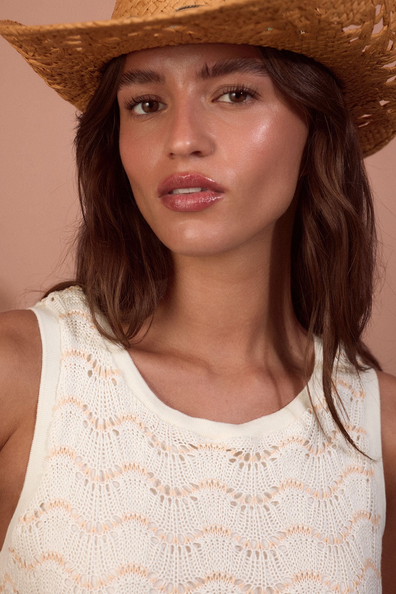 Slowlove Basic structure dress White