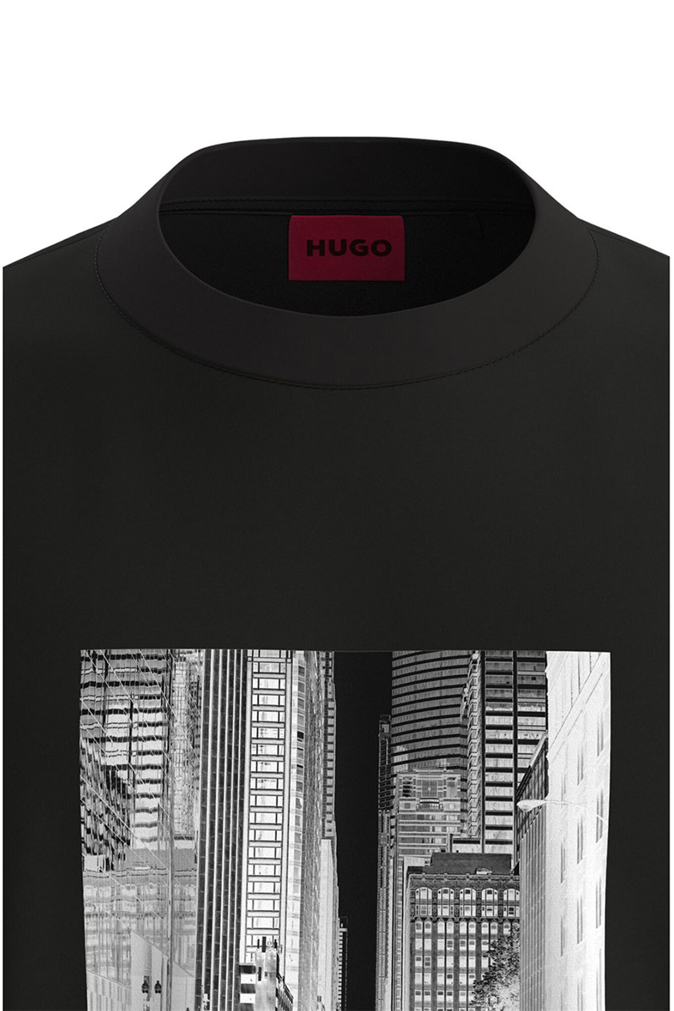 HUGO short-sleeved T-shirt Black
