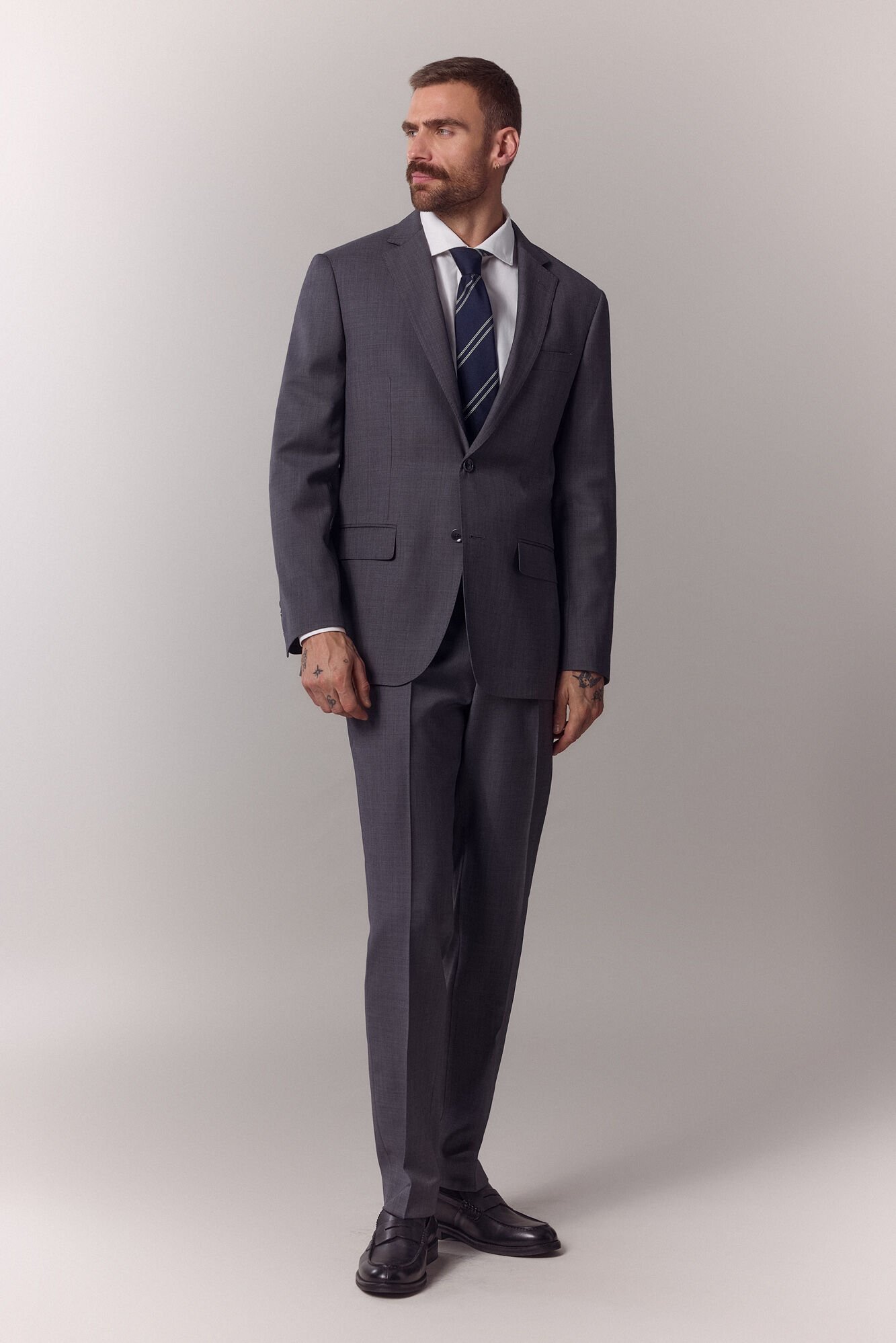 OOTO Blazer de fato de sarja