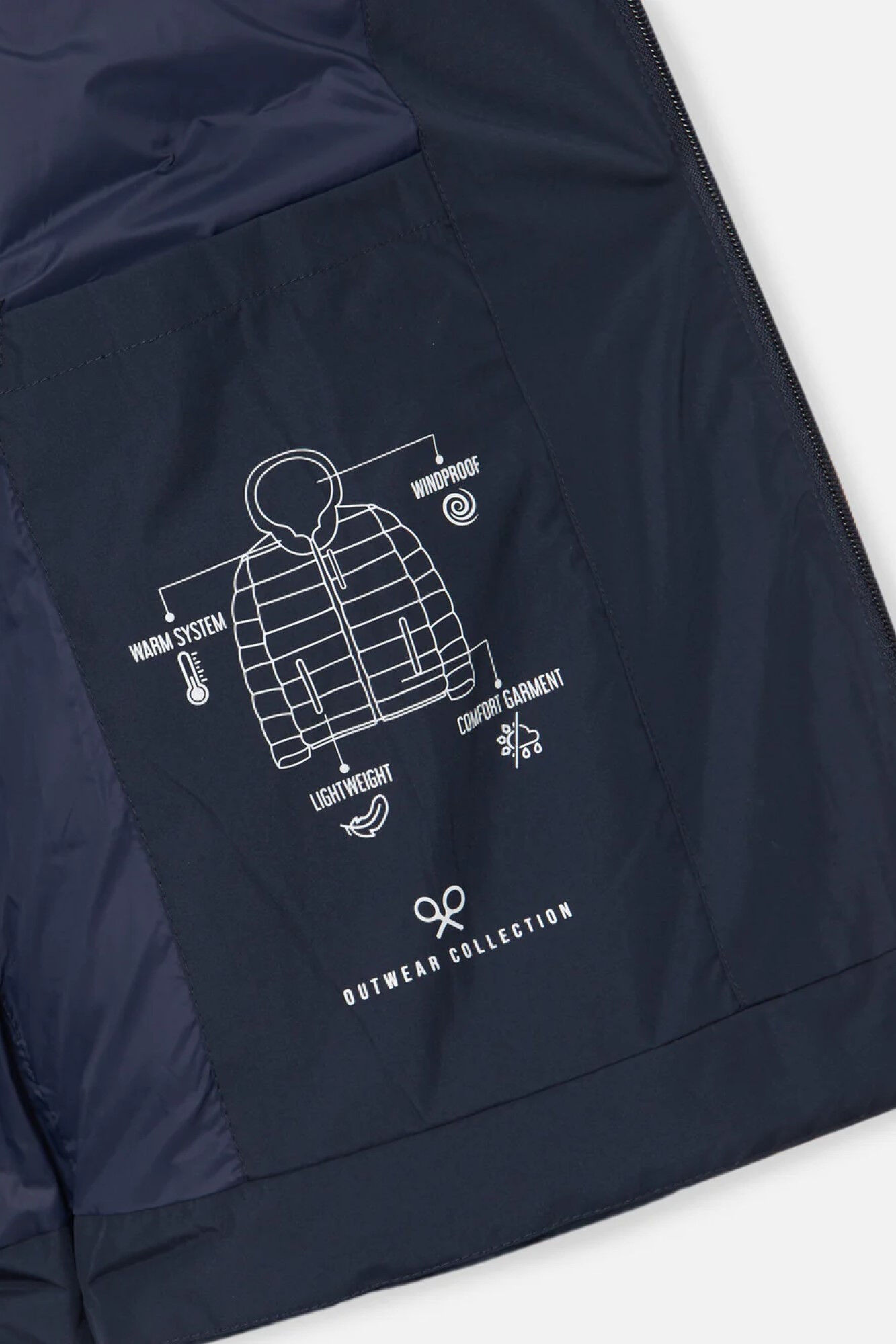 Silbon Abrigo tecnico capucha warm azul marino Azul marino