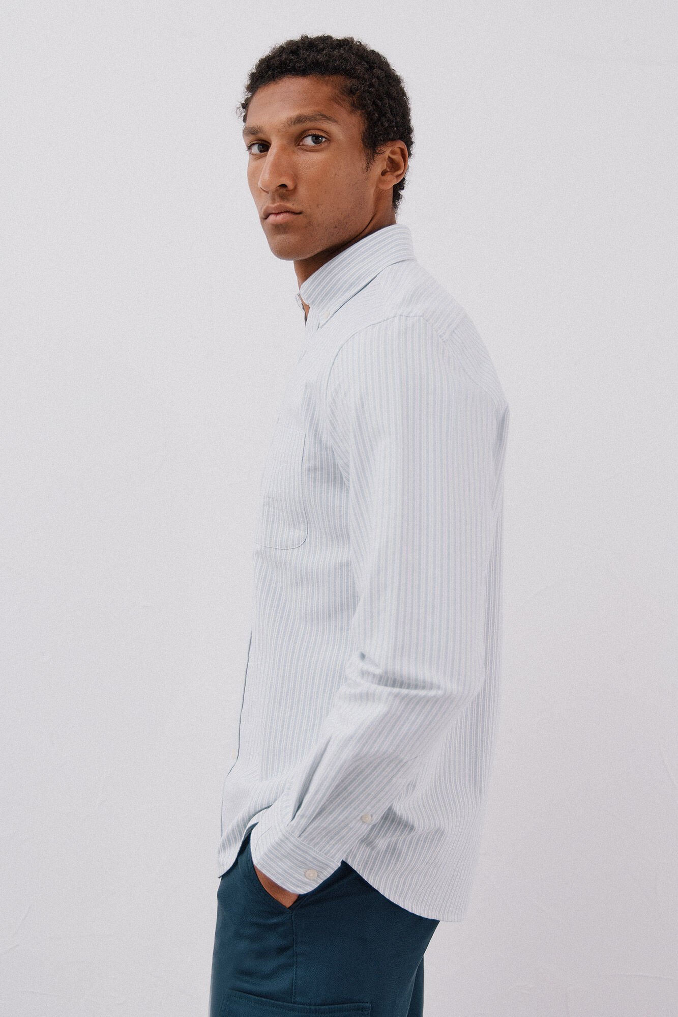 Cortefiel Striped oxford shirt