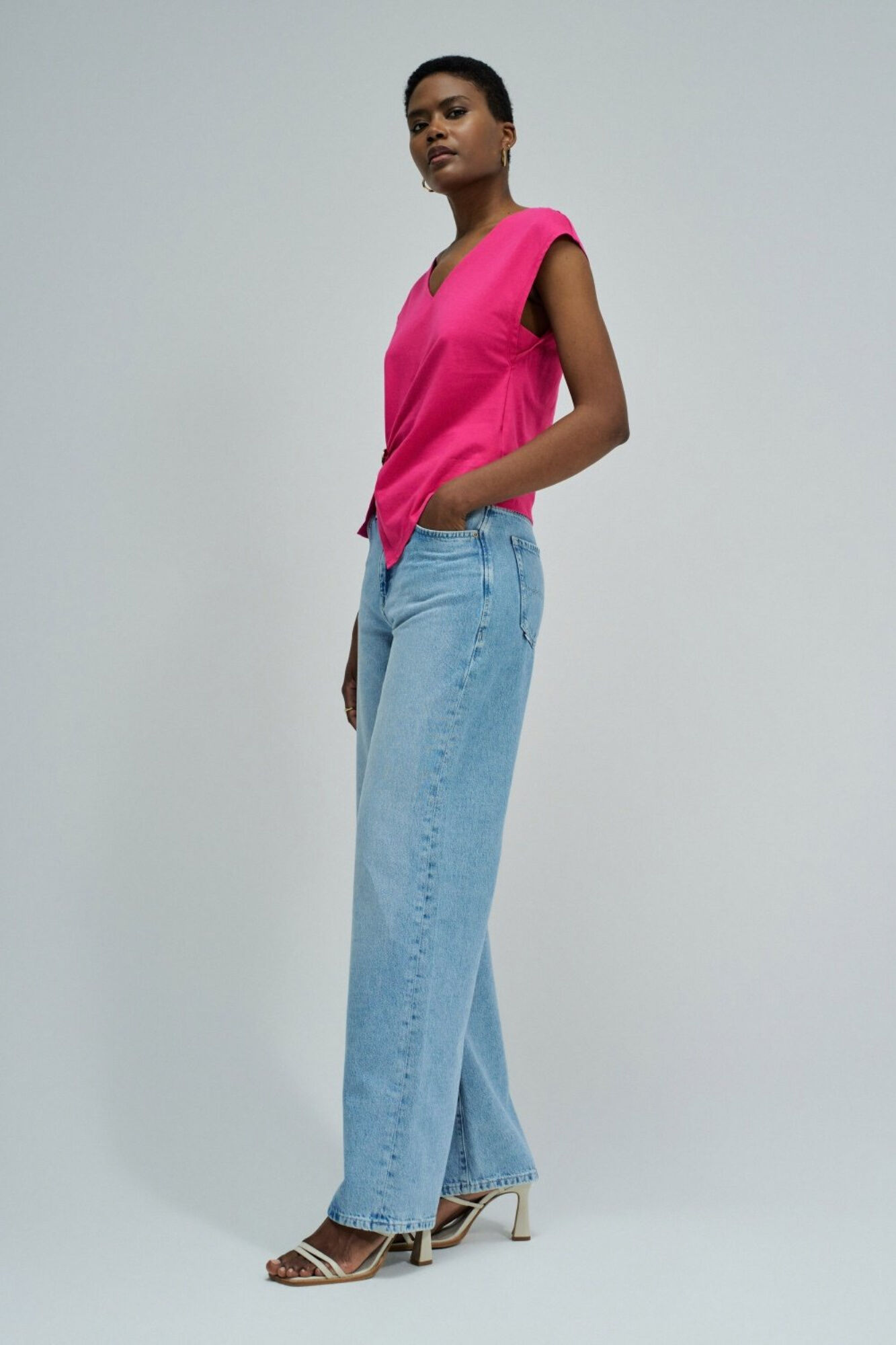 Salsa Jeans Short sleeve T-shirt Fuchsia