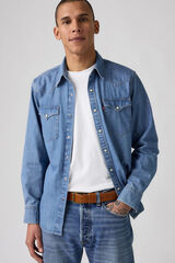 Levi's Cinto de fivela larga Castanho