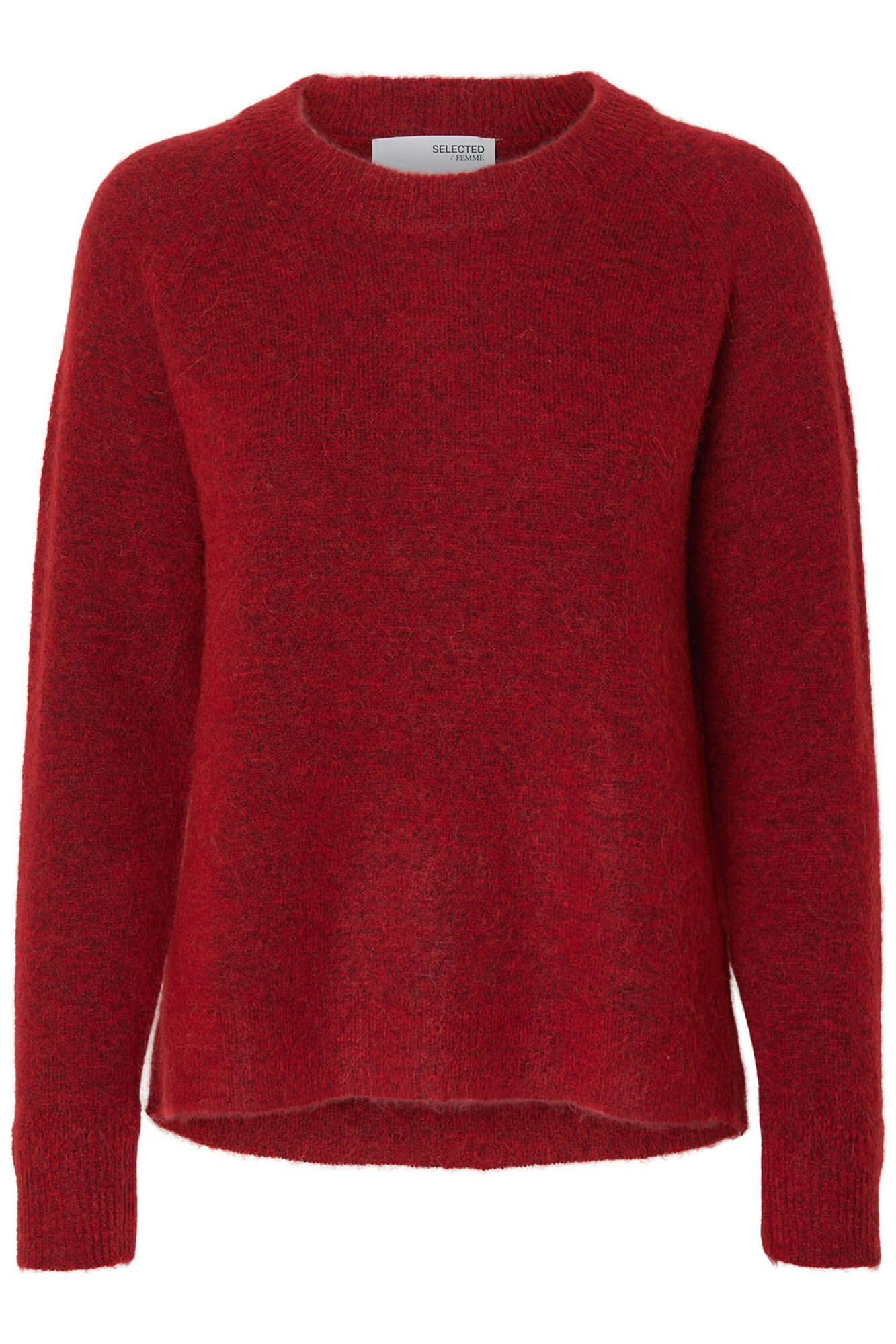 Selected Wool and alpaca jumper . Red