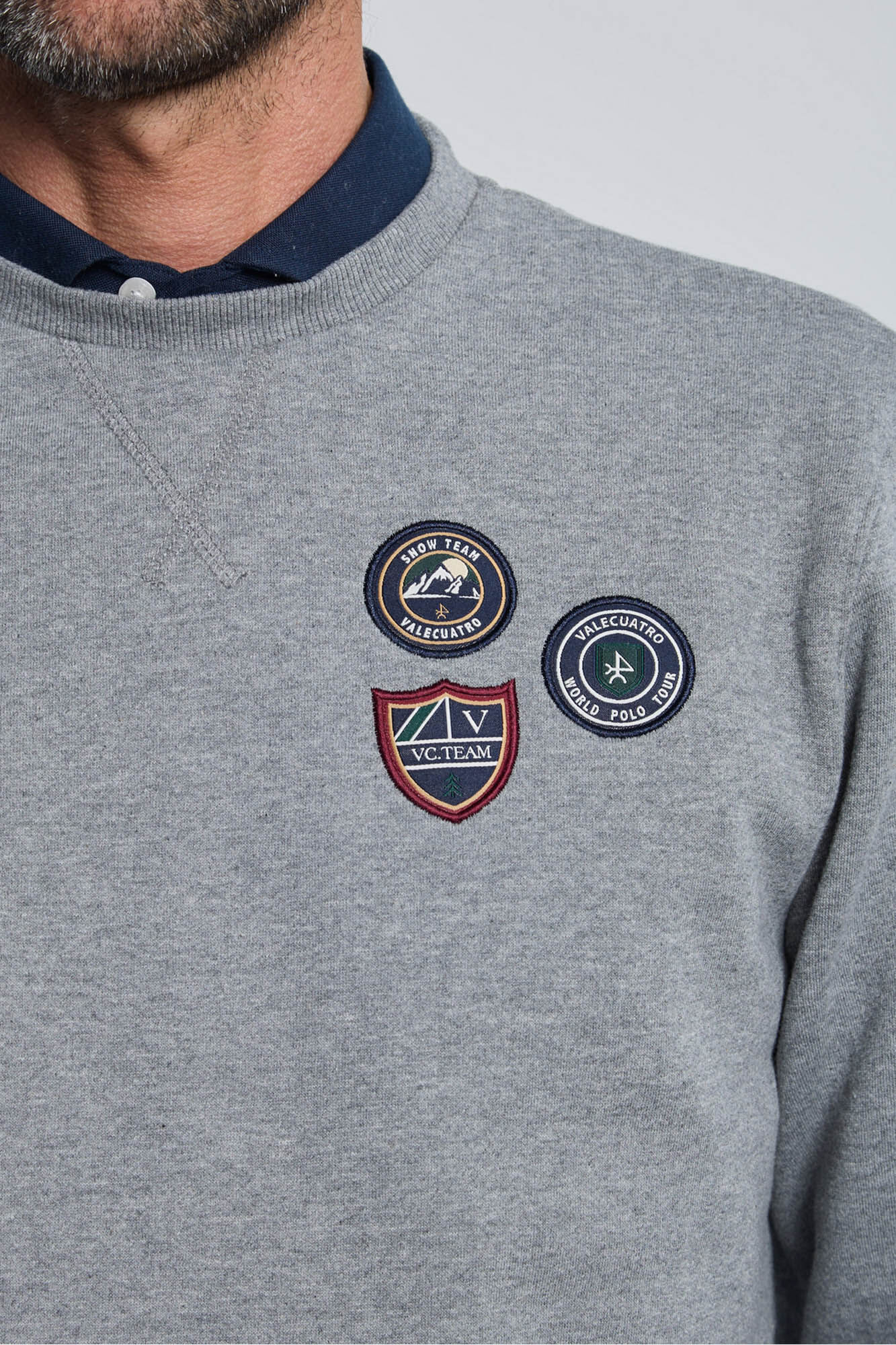 Valecuatro Moletom cinza 3- sweatshirt Cinzento