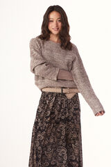 Slowlove Jersey punto perlado Nude