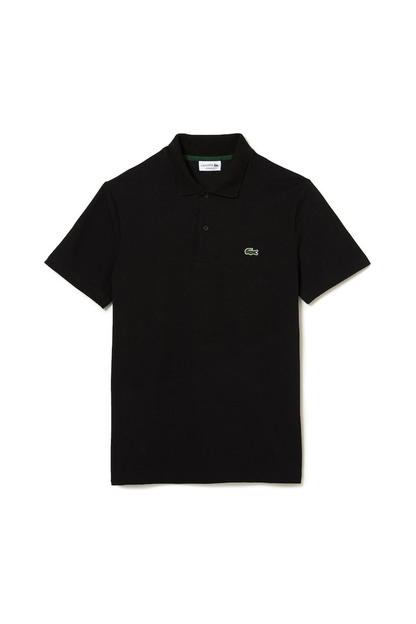 Lacoste Polo shirt with stitched crocodile embroidery Black